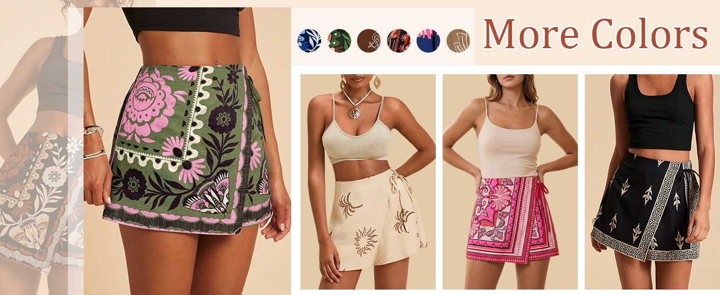 Summer Mini Skirts Vacation Outfits