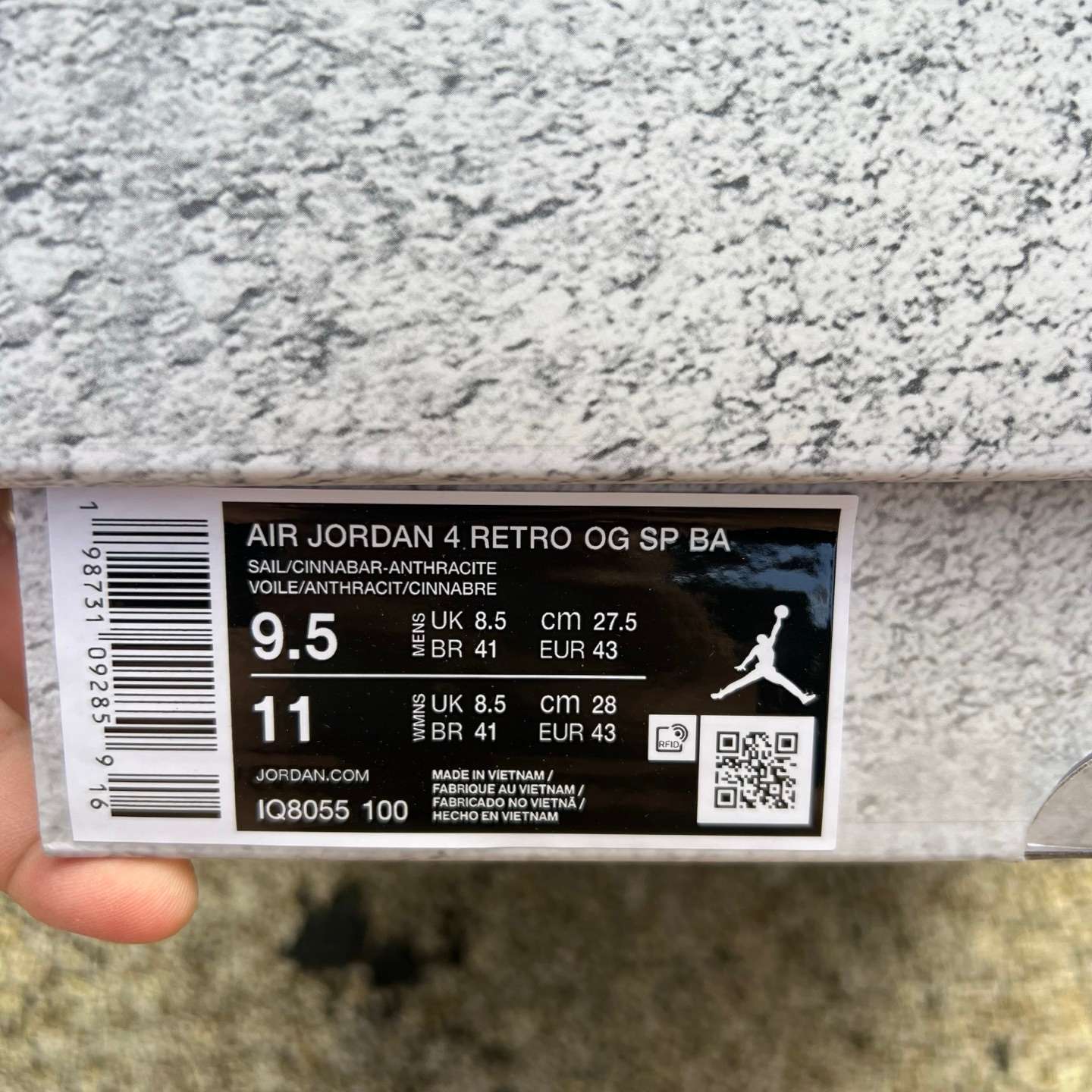 Nigel Sylvester x Air Jordan 4 Retro OG SP “Bike Air” White Red Sneakers | IQ8055-100