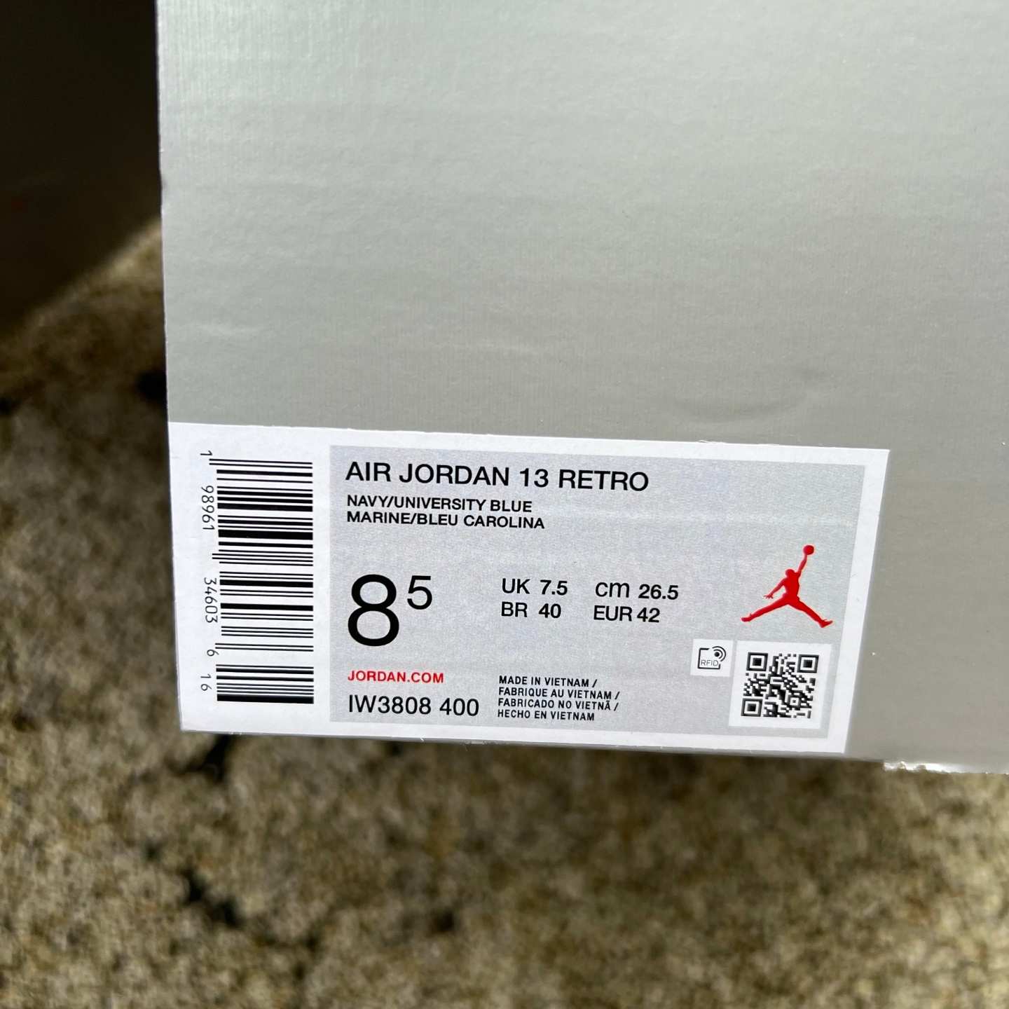 Air Jordan 13 Retro “Flint” 2026 Sneakers – Navy Blue / White | IW3808-400