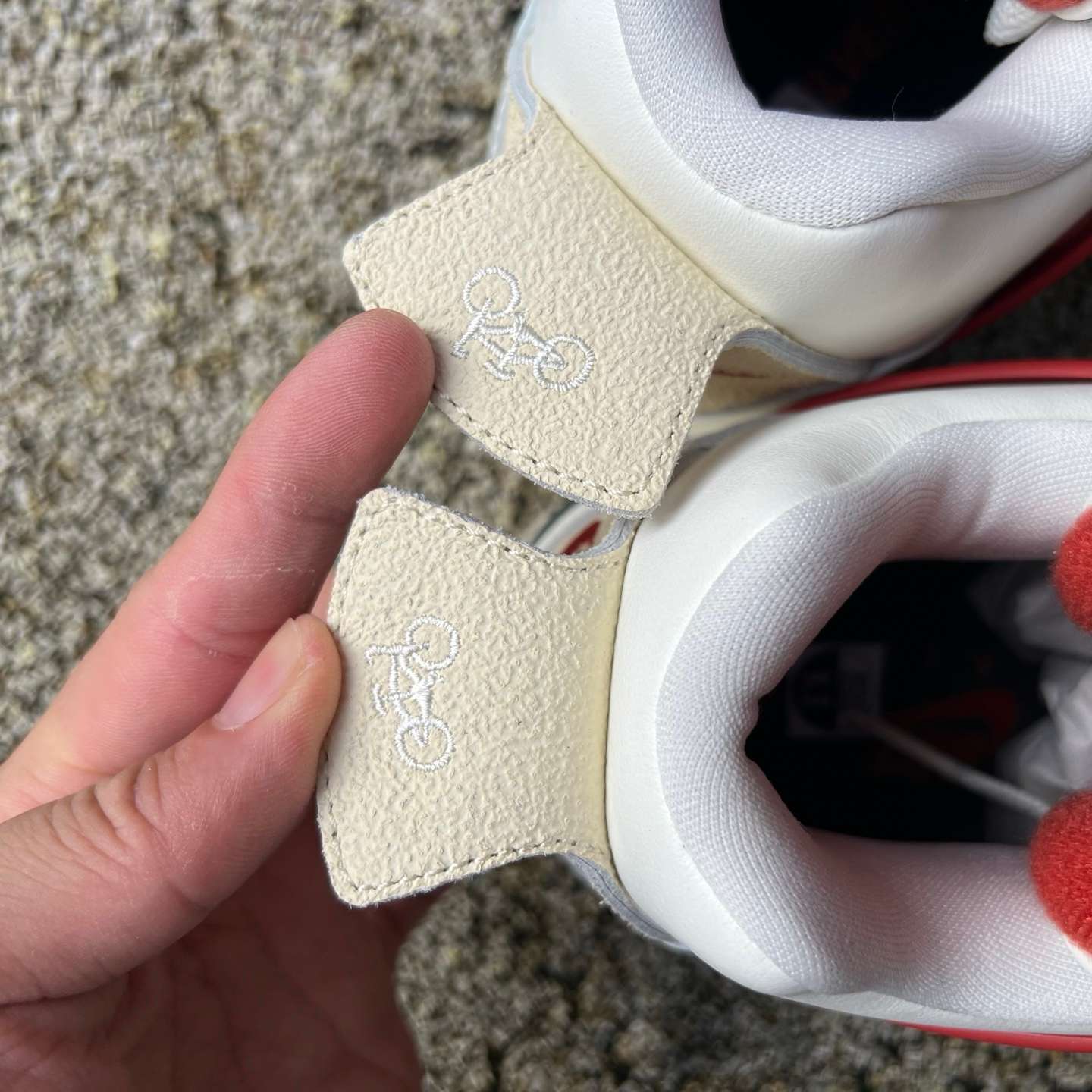 Nigel Sylvester x Air Jordan 4 Retro OG SP “Bike Air” White Red Sneakers | IQ8055-100