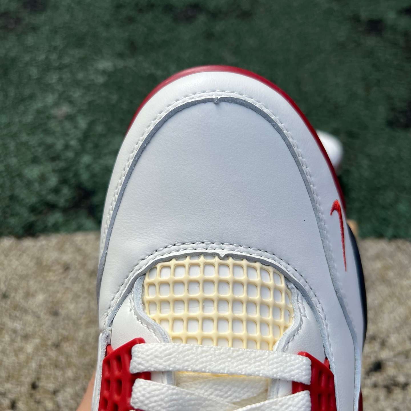 Nigel Sylvester x Air Jordan 4 Retro OG SP “Bike Air” White Red Sneakers | IQ8055-100