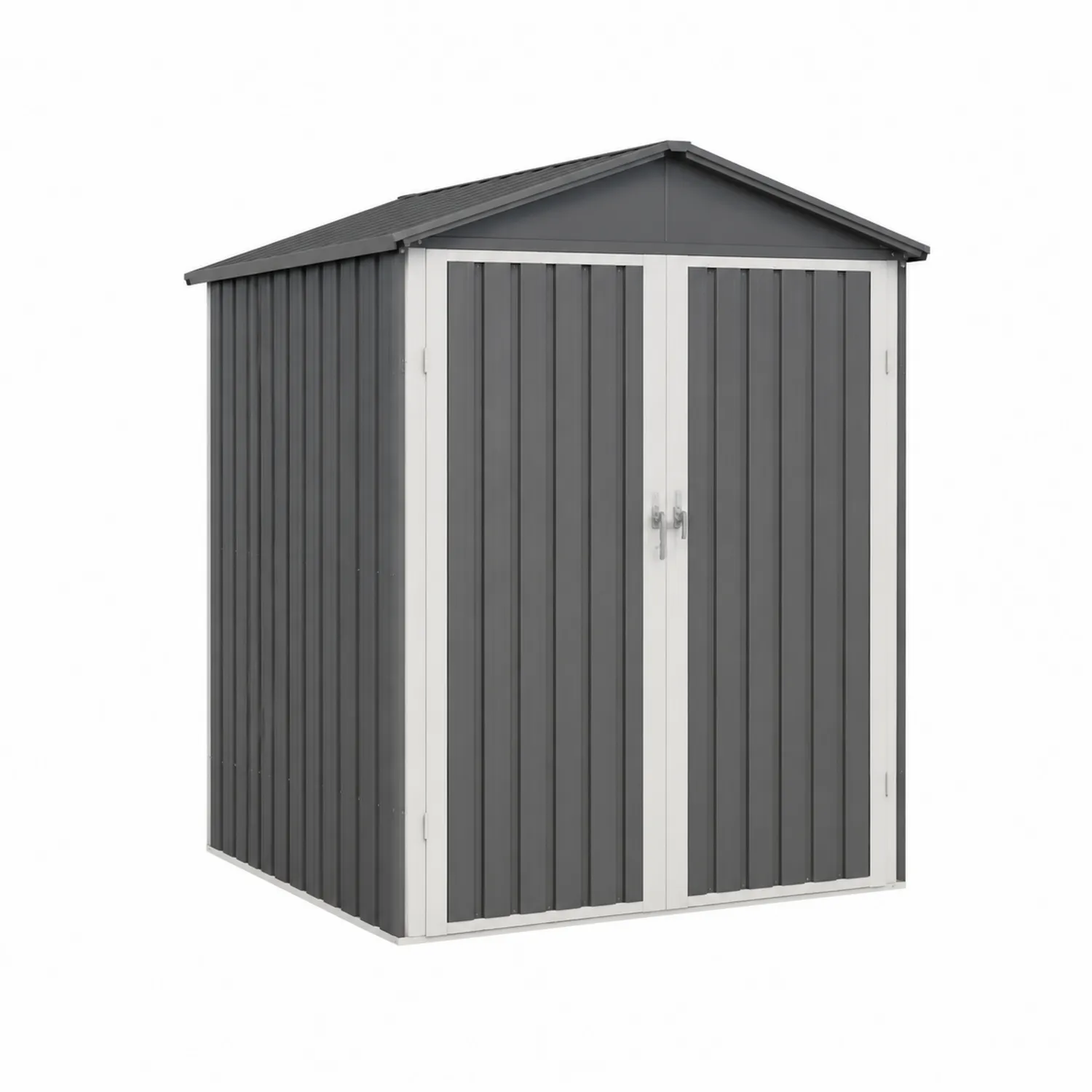 Capanno in metallo antracite 213x127x185 cm