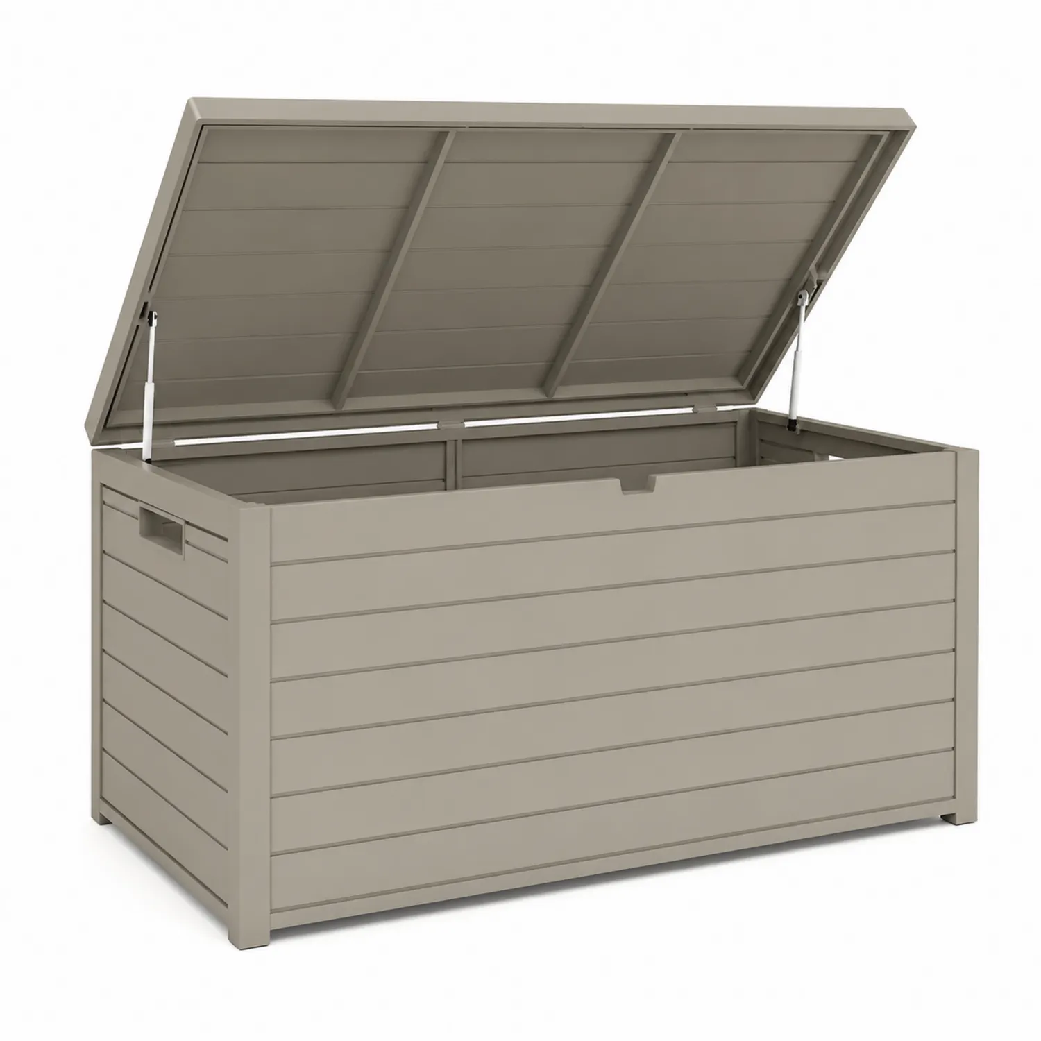 Rechteckige Aufbewahrungsbox Beige 117x45x56 cm Polypropylen