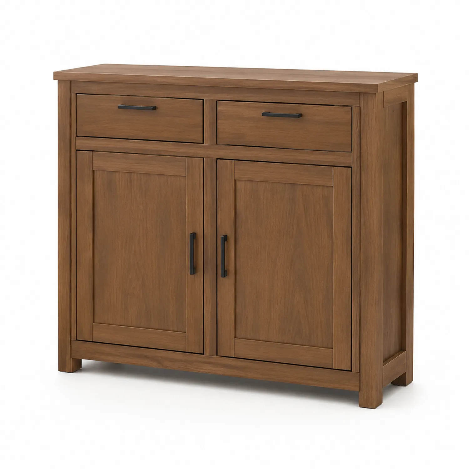 Erle Holz Aufbewahrungsschrank mit Schubladen und Türen Braun 80x35x85cm