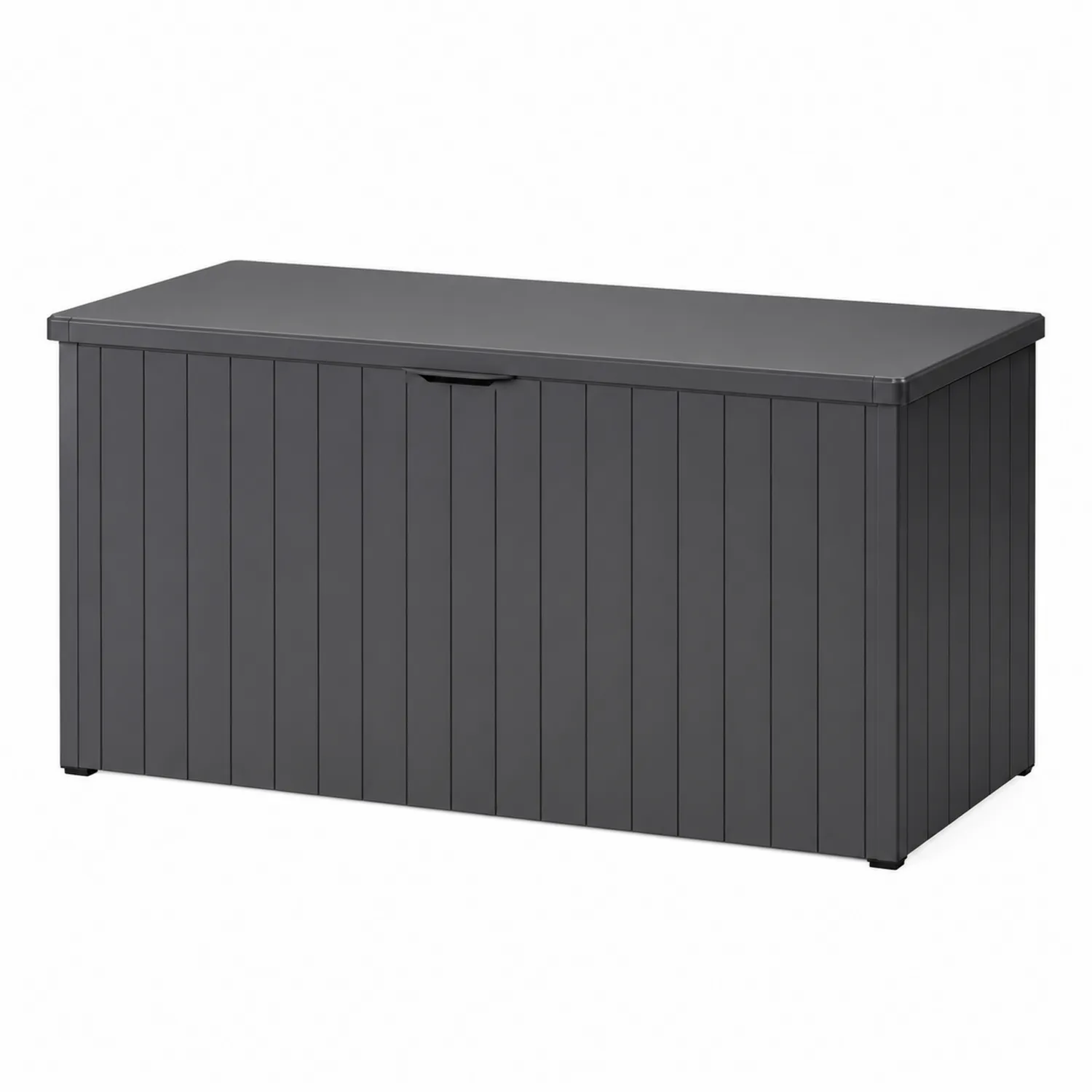 Aufbewahrungsbox rechteckig Anthrazit 120x46x57 cm Kunststoff