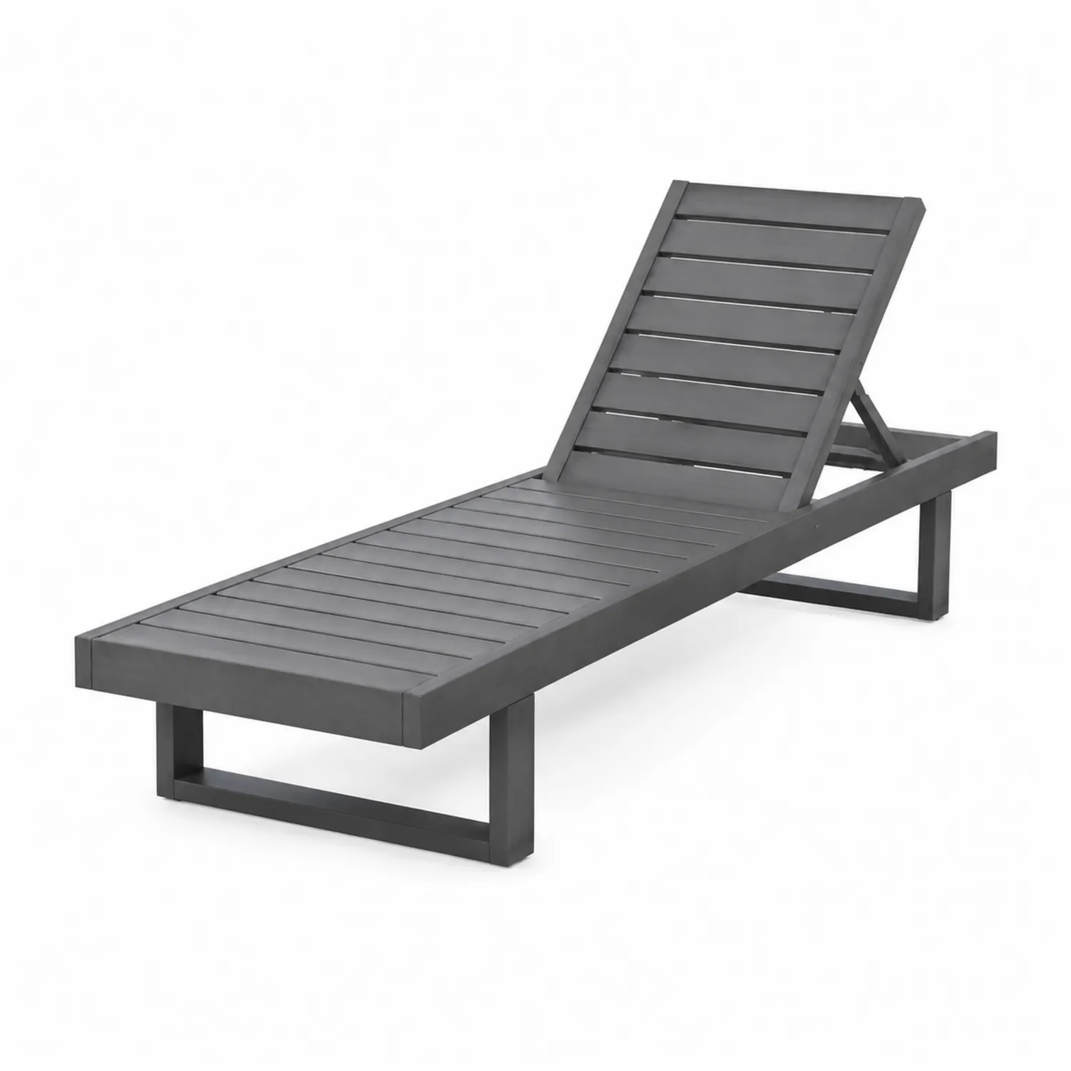 Aluminium Gartenliege Anthrazit
