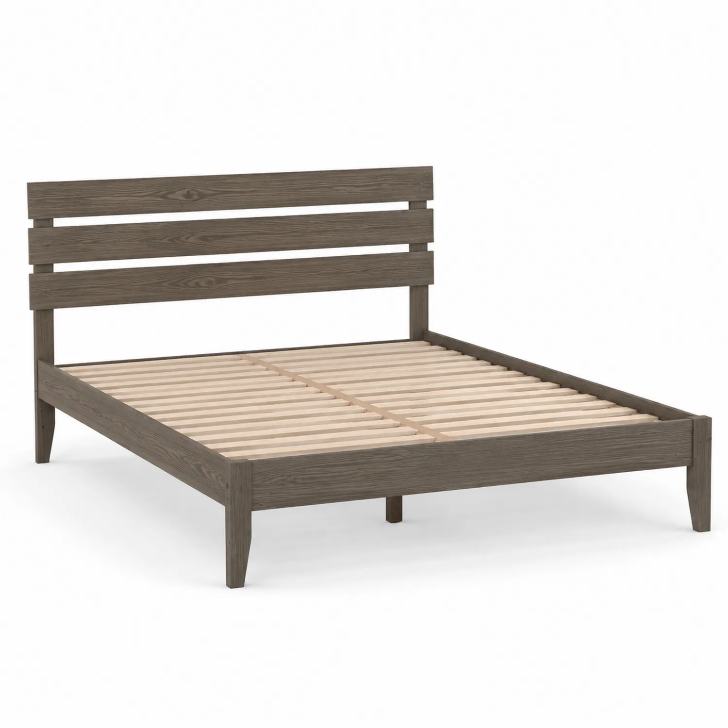 Letto Matrimoniale in Legno Marrone 200x160 cm