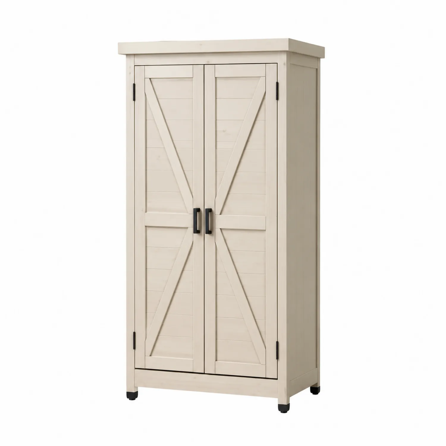 Armadio Contenitore Verticale in Pino Crema 180x75x40cm