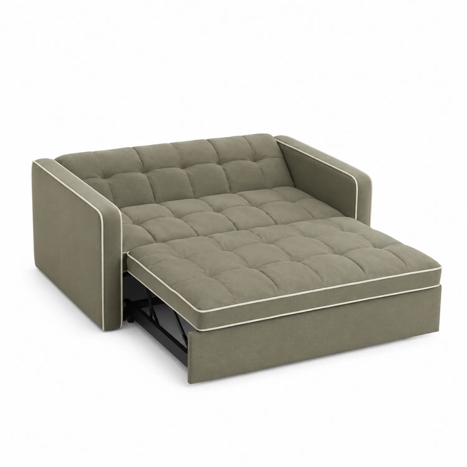 Divano Letto Convertibile in Tessuto Olefin Verde