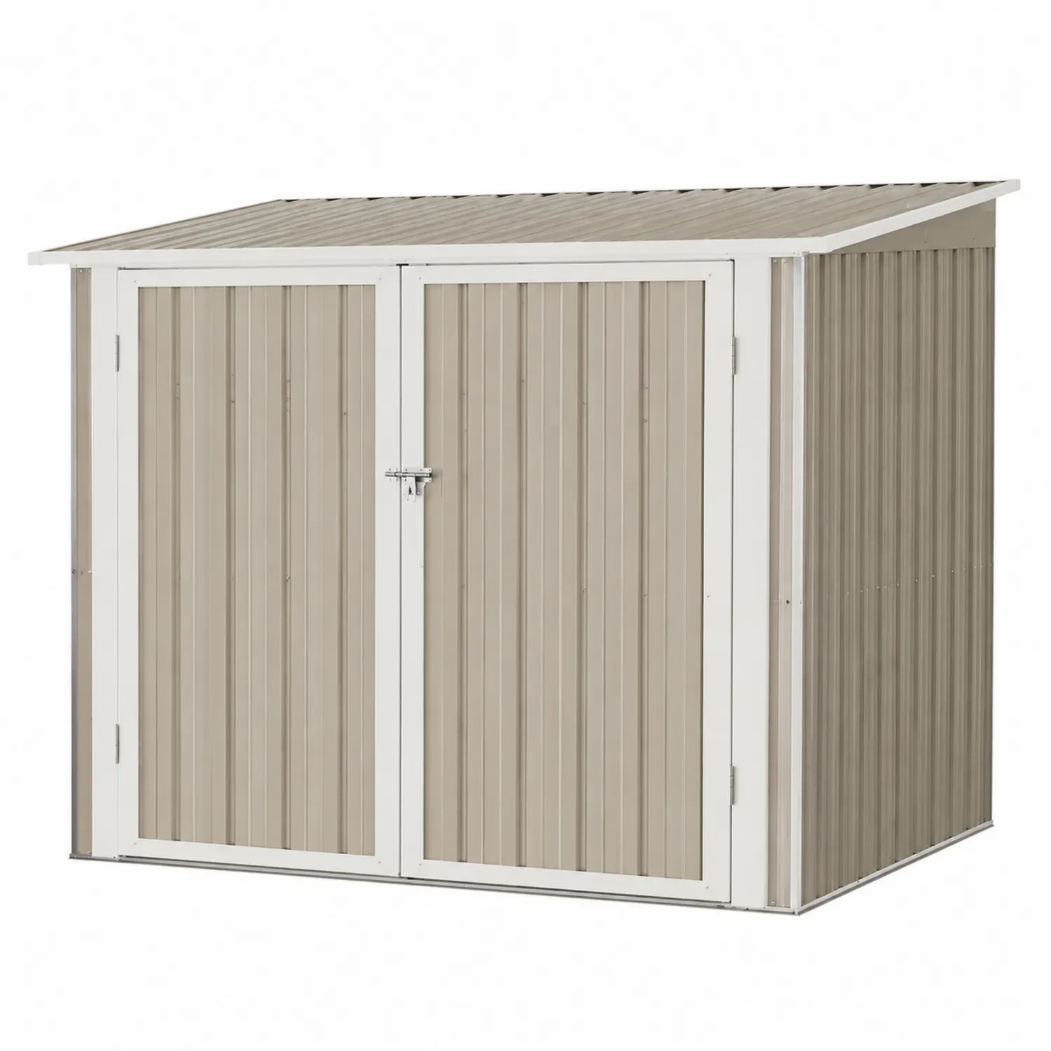 Capanno portaoggetti in metallo zincato 213x130x183 cm