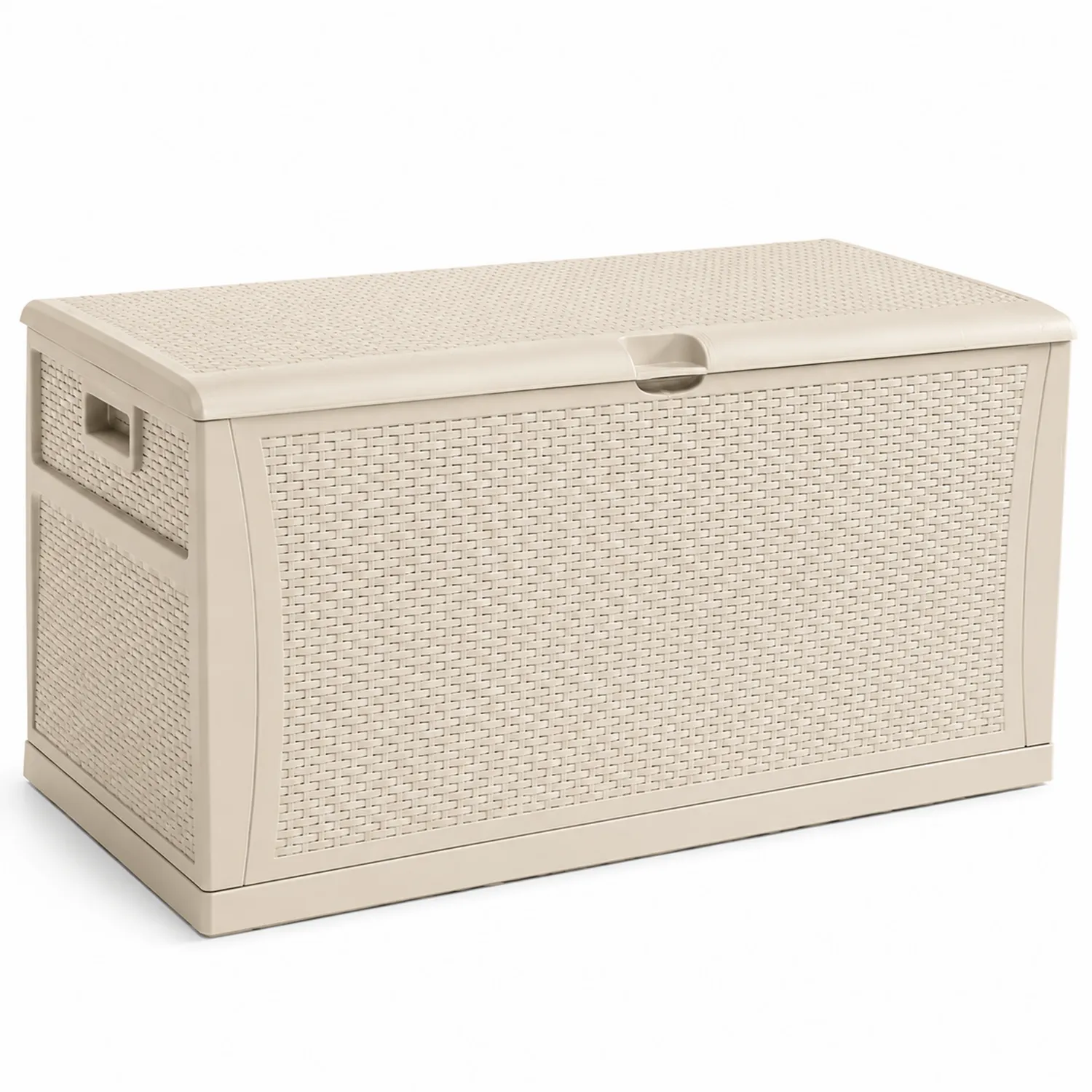 Rechteckige Aufbewahrungsbox Polypropylen Beige 118x55x60cm