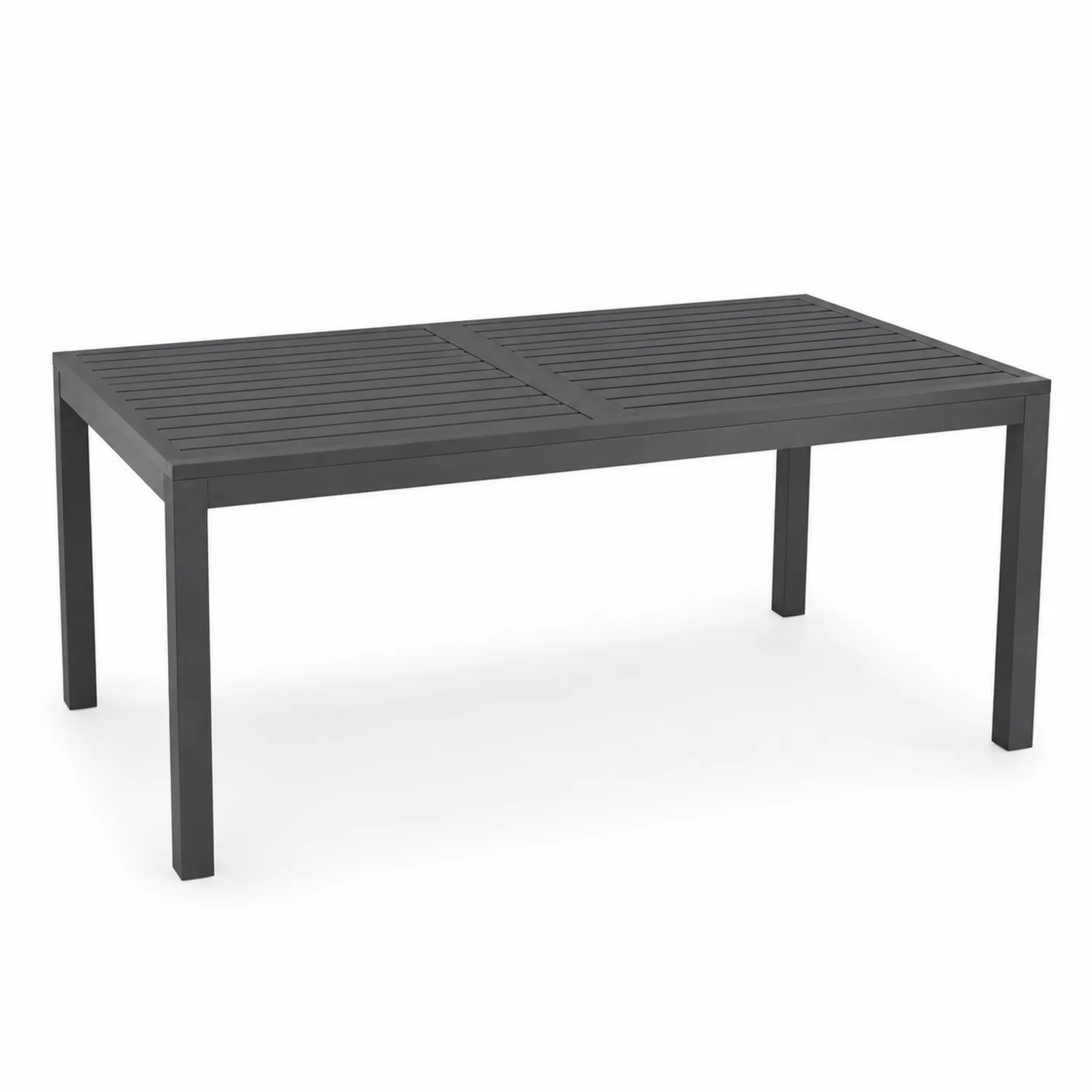 Gartentisch Rechteckig Anthrazit Aluminium 180x90cm