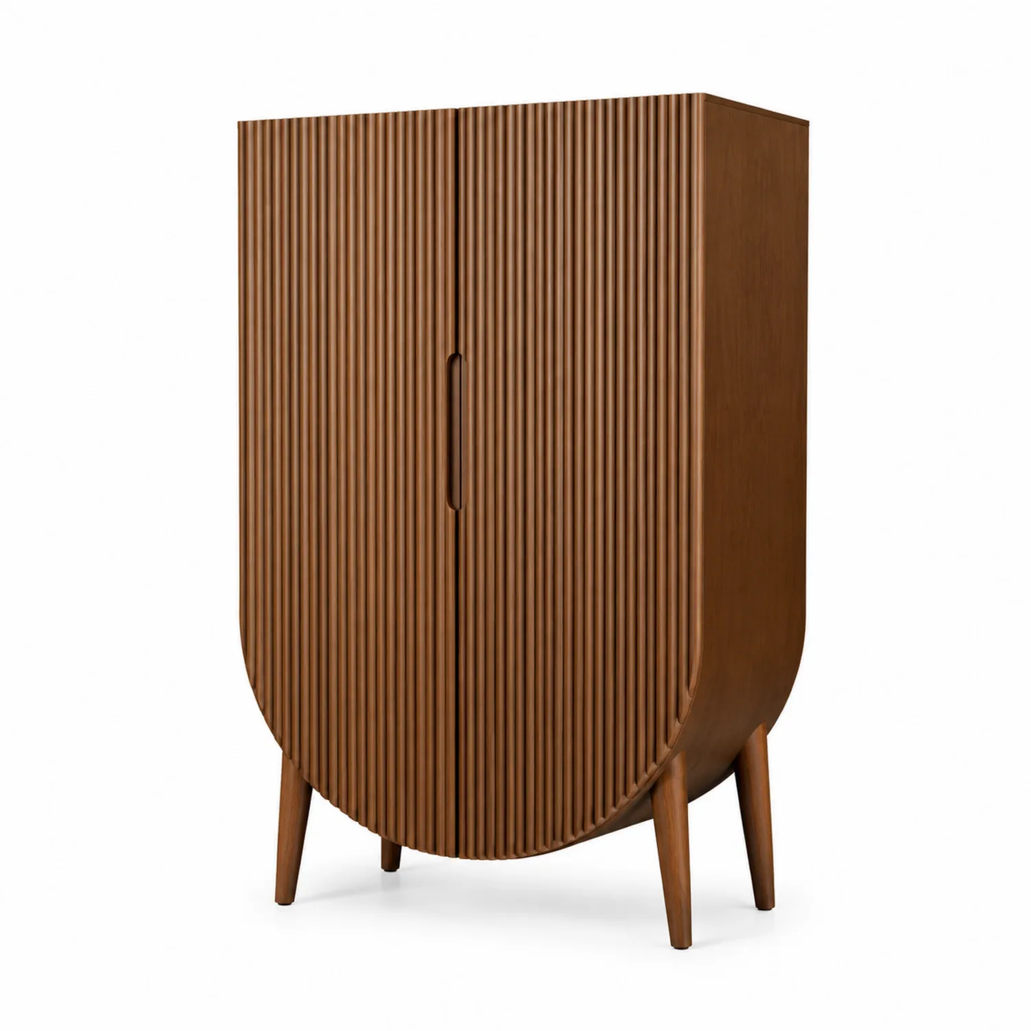 Zweitüriger Holzschrank Braun