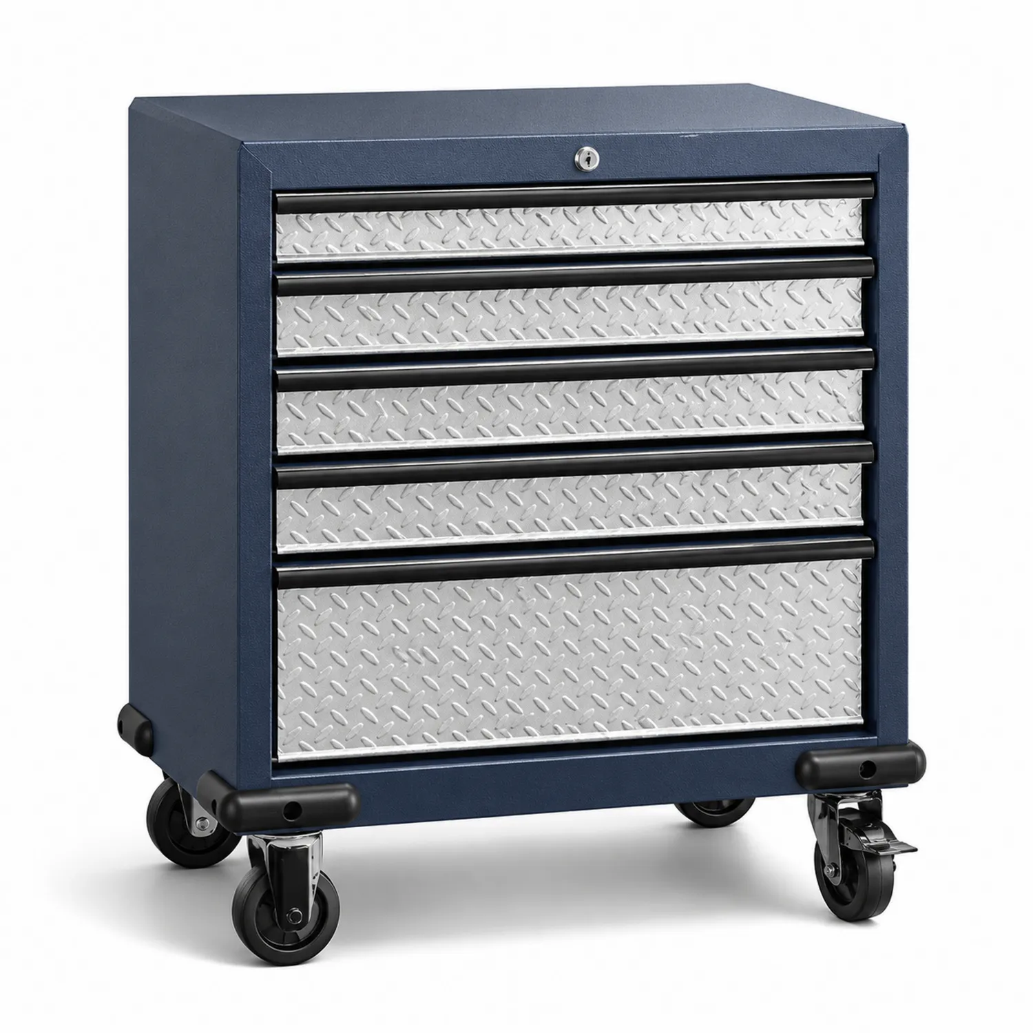 Metall Werkzeugwagen mit 4 Schubladen Blau