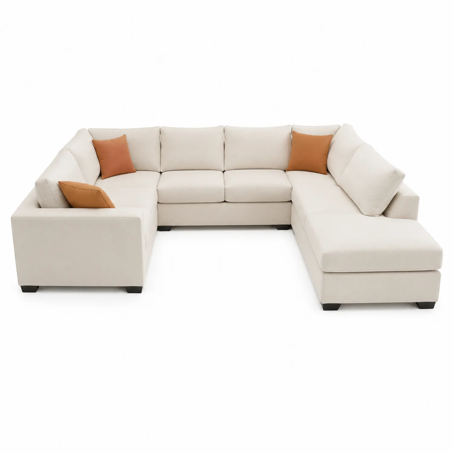 Modulares Ecksofa Holzrahmen Creme 300cm x 230cm