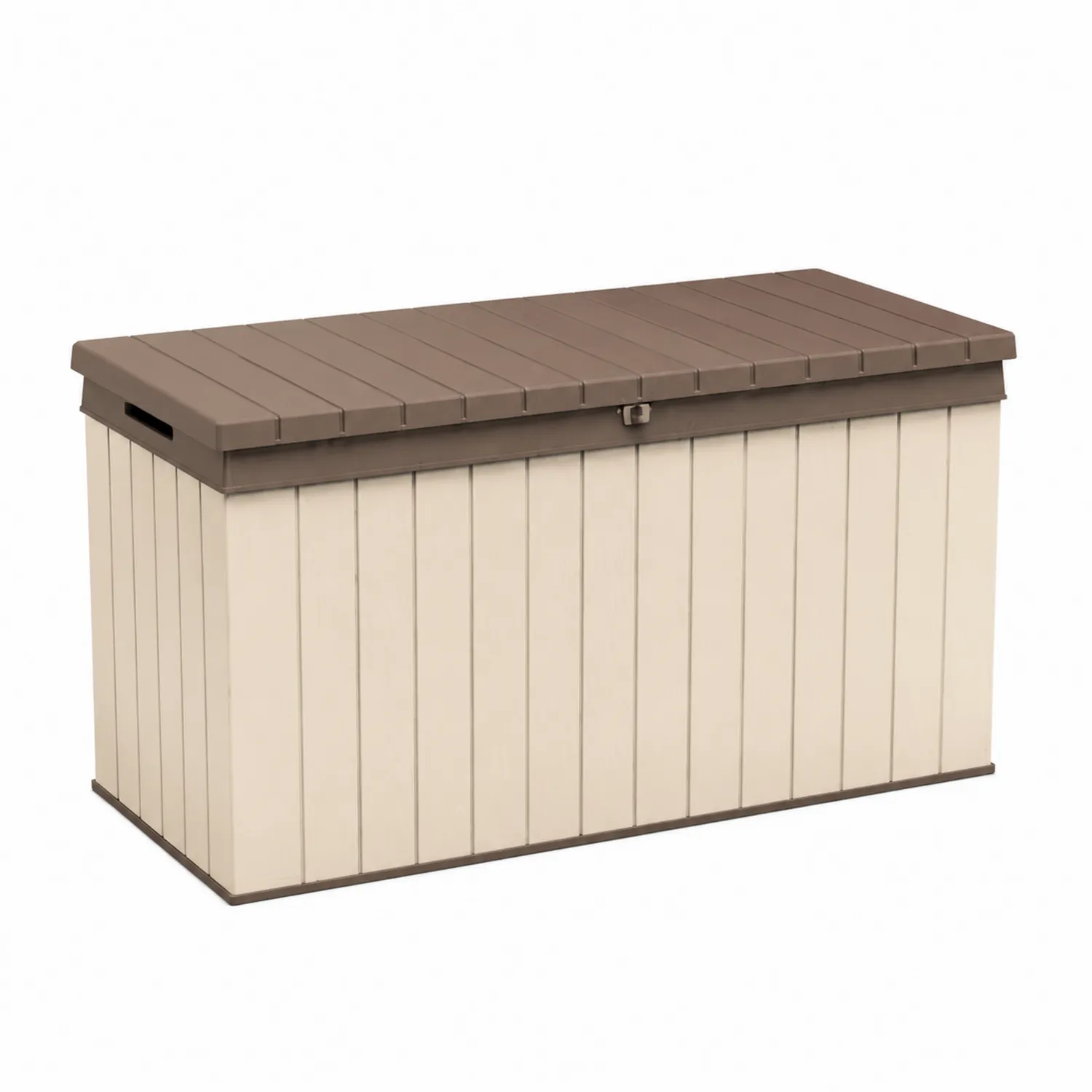 Kunststoff-Aufbewahrungsbox Braun/Beige 145L