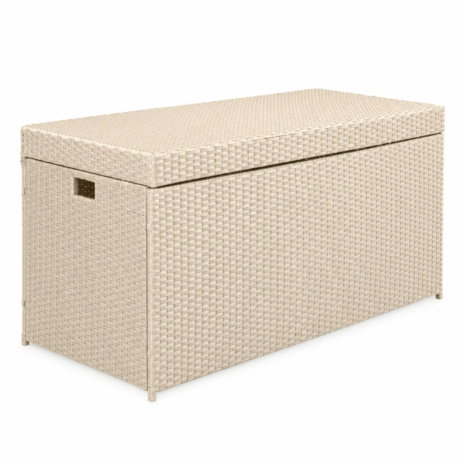 Aufbewahrungsbox rechteckig Beige Polyethylen Rattan 120x50x60cm
