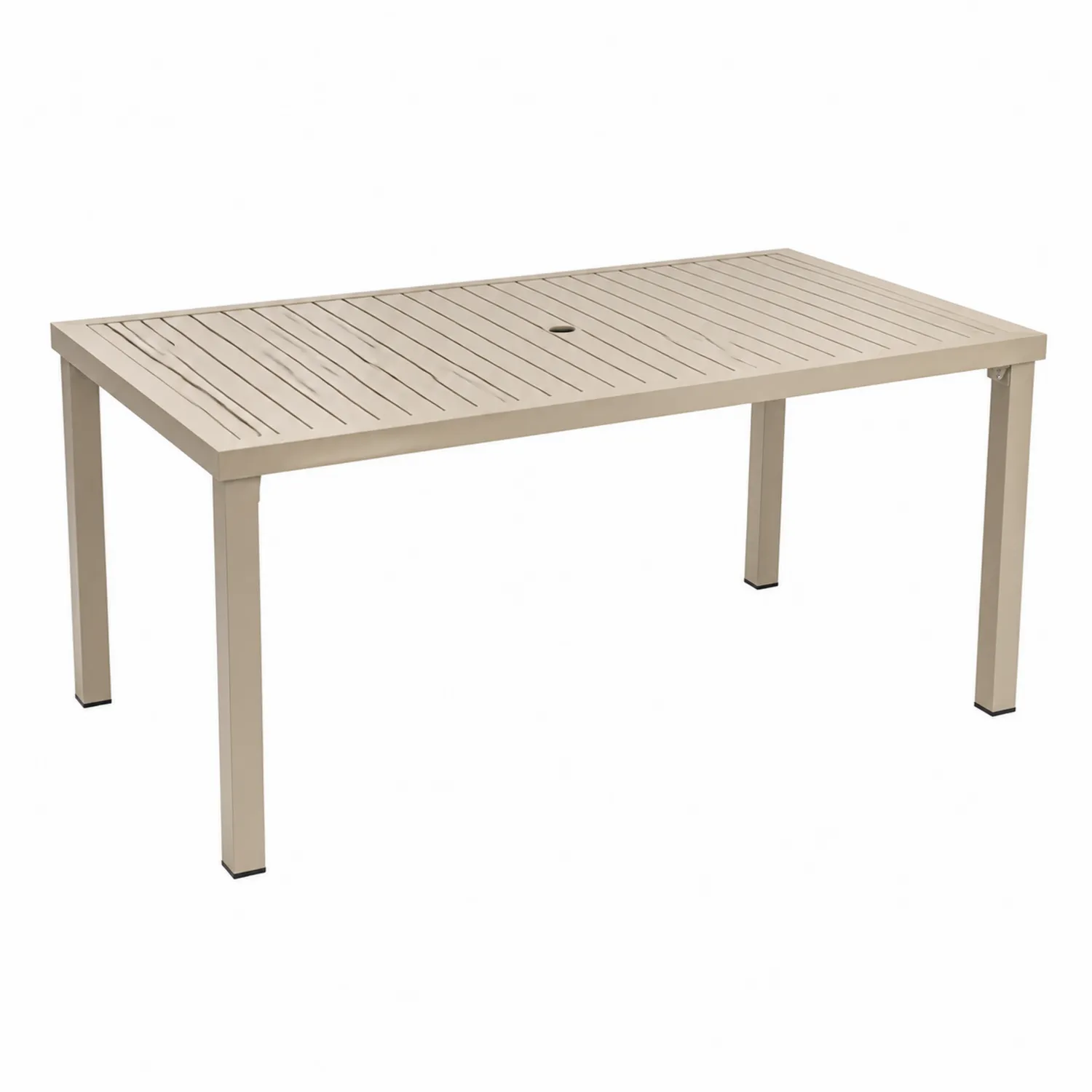 Tisch Aluminium Beige 160x85x74cm