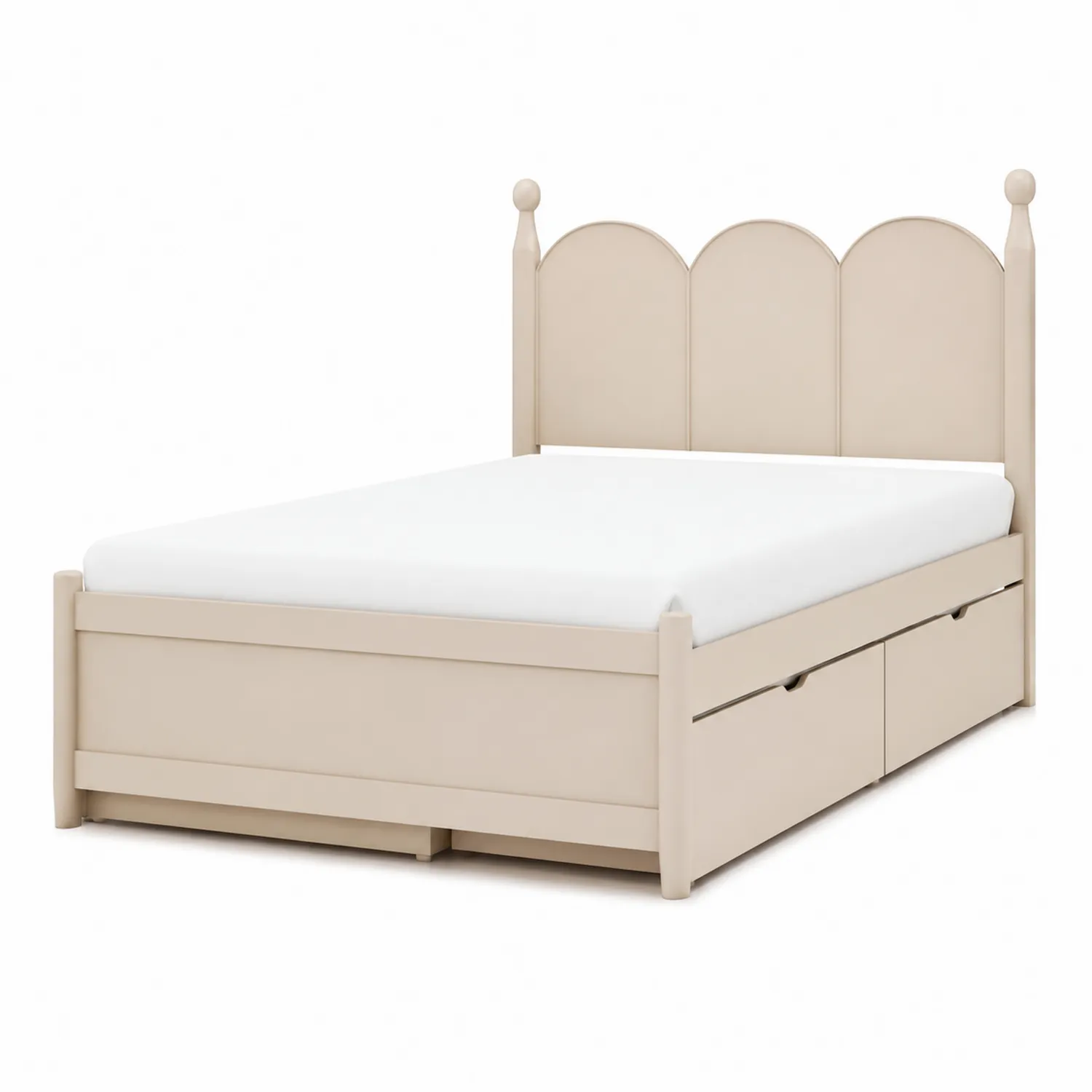 Stauraumbett Doppelbett Beige MDF 210x160cm