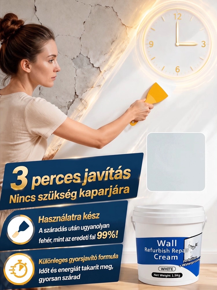 【10 év penész- és repedésállóság】Nano helyreállító faljavító paszta