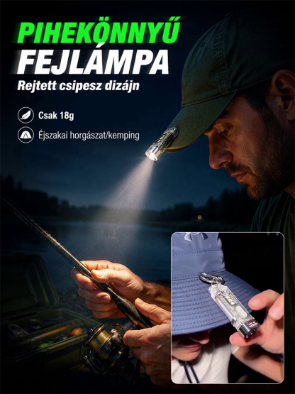 Felejtse el a gyenge telefonos vakut! 10 funkció 1 mini lámpában. 🏕️💡