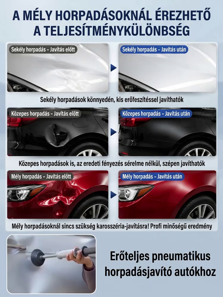 🚀 -80% AKCIÓ!【Három másodperces horpadás és karcolás eltűntető】 Jármű karosszéria horpadás javító