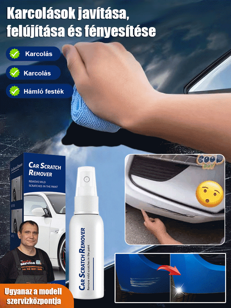 🚀 -50% AKCIÓ! Autó Nano Karcjavító és Bevonat Spray | Tükörfény + Vízlepergető