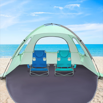 Napvédő és lélegző strandsátor