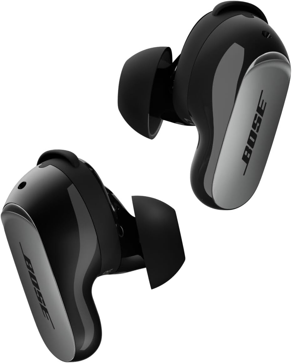 Bose QuietComfort Ultra Earbuds 2 Generation - Kabellose In Ear Kopfhörer mit Noise Cancelling - Bis zu 6 Stunden Akku und IPX4 Schutz - Schwarz mit 360 Grad Klang-Nestmyio