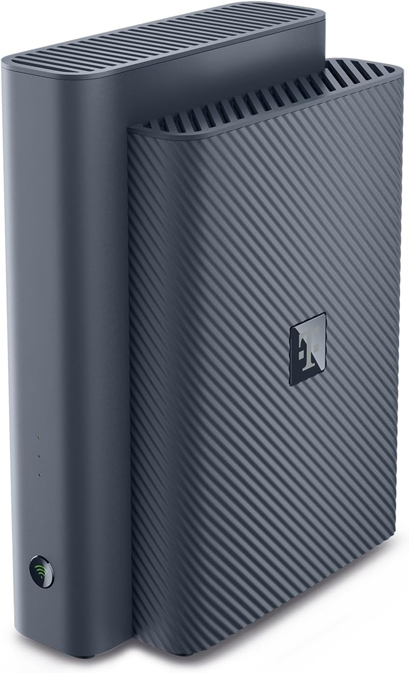 Telekom Speedport 7 Wi Fi 7 Router - Tri Band bis 6760 MBit je Sekunde mit Glasfasermodem - Mesh und Magenta SmartHome Basis - Dunkelblau für Telekom Anschluss und UHD 4K-Nestmyio