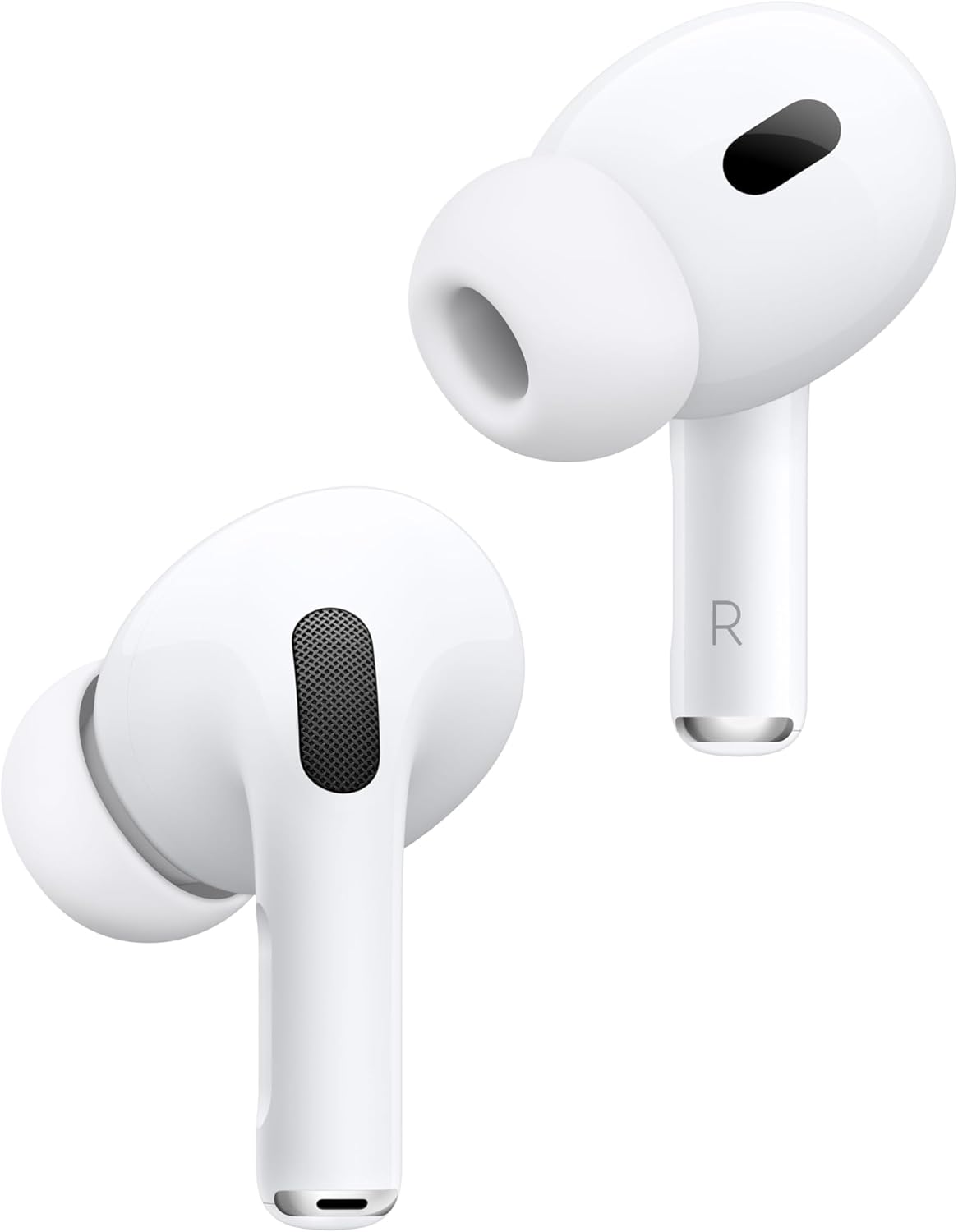 Apple AirPods Pro 2 In Ear Kopfhörer - Aktive Geräuschunterdrückung und Transparenzmodus - H2 Chip 3D Audio Hörhilfefunktion - Weiß mit USB C Laden-Nestmyio