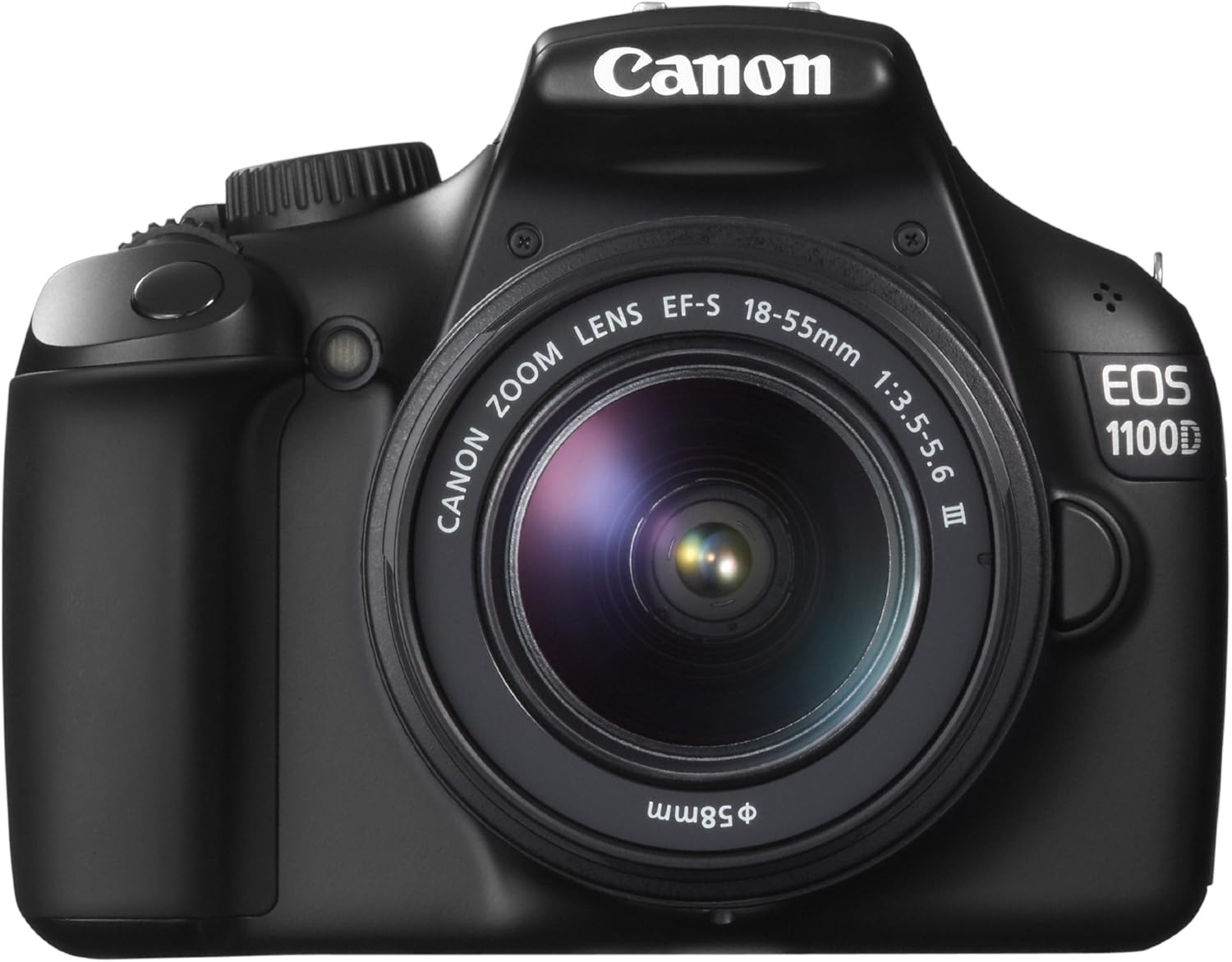 Canon EOS 1100D Spiegelreflexkamera Kit - 12 MP CMOS Sensor und Canon EF S Anschluss - 18 bis 55 mm DC III Objektiv - HD Live View-Nestmyio