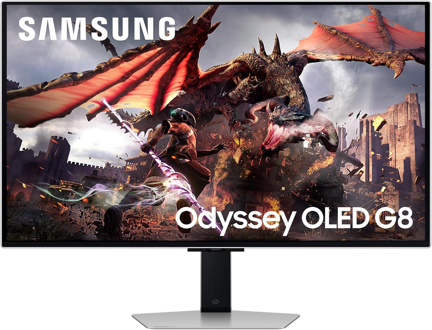 Samsung Odyssey G80SD OLED Gaming Monitor - 32 Zoll 4K UHD mit 3840 x 2160 - 240 Hz und 0,03 ms Reaktionszeit - G Sync FreeSync Premium Pro HDMI DisplayPort-Nestmyio