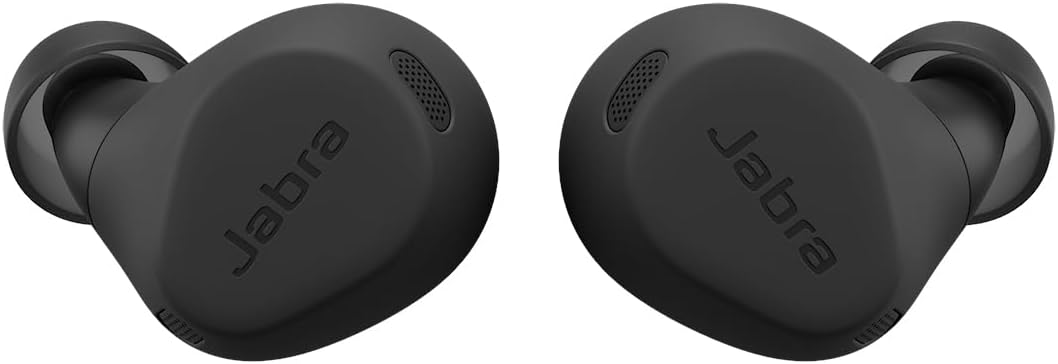 Jabra Elite 8 Active In Ear Kopfhörer - Kabellos mit sechs Mikrofonen - Adaptive hybride ANC und Bluetooth - Schwarz wasserfest und schweißresistent-Nestmyio