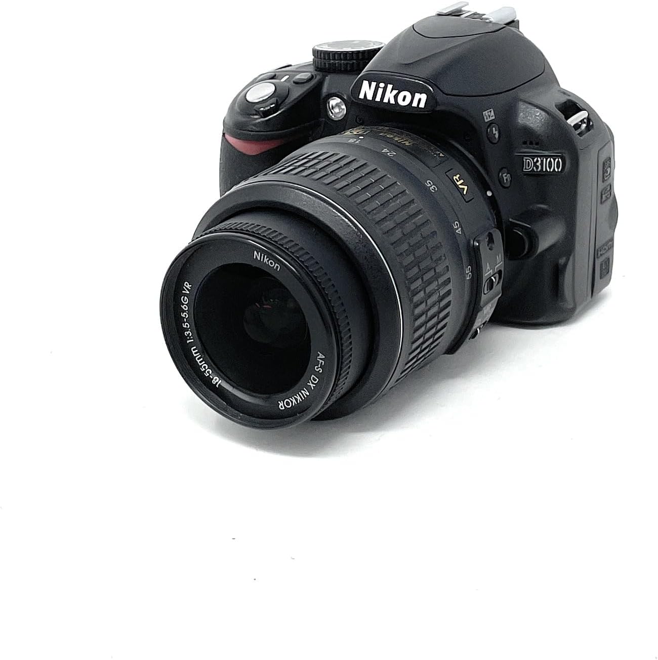 Nikon D3100 Spiegelreflexkamera Kit - 14 MP CMOS Sensor und Nikon F Anschluss - AF S DX 18 bis 55 mm VR Objektiv - Full HD Live View Schwarz-Nestmyio