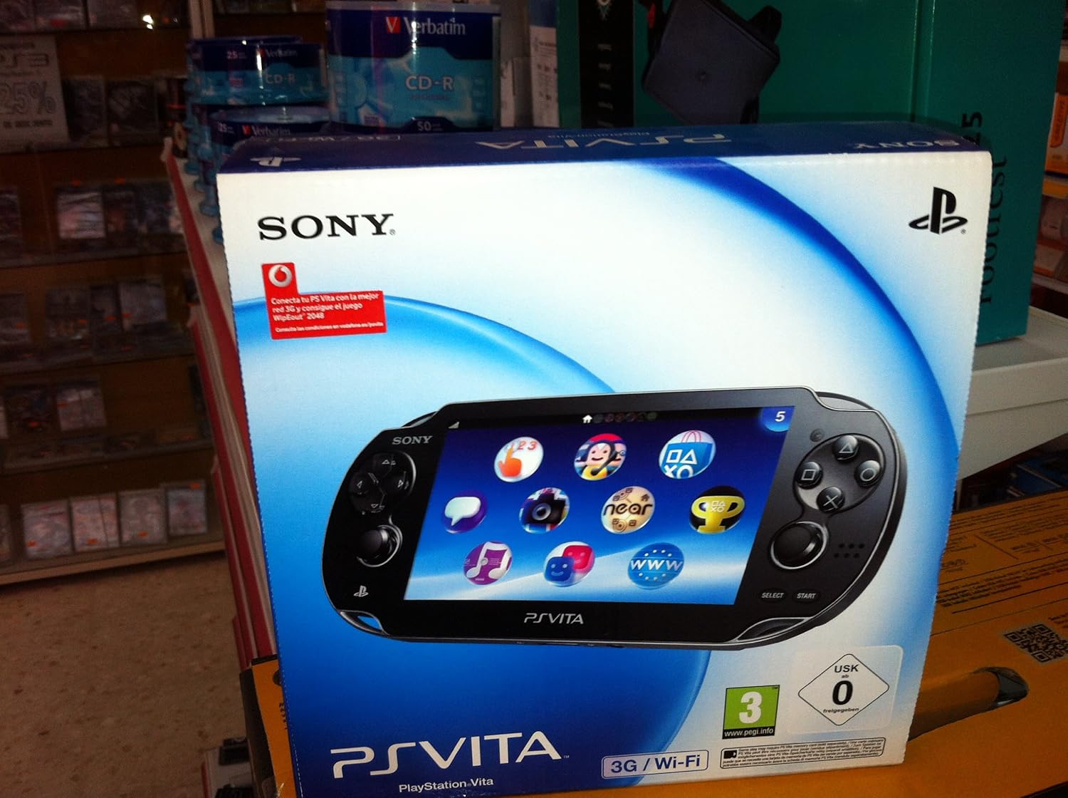 Sony PlayStation Vita Konsole - Handheld mit 3G und WLAN Verbindung - Kompaktes Gaming System 18,2 x 8,4 x 1,9 cm - Für mobiles Spielen-Nestmyio