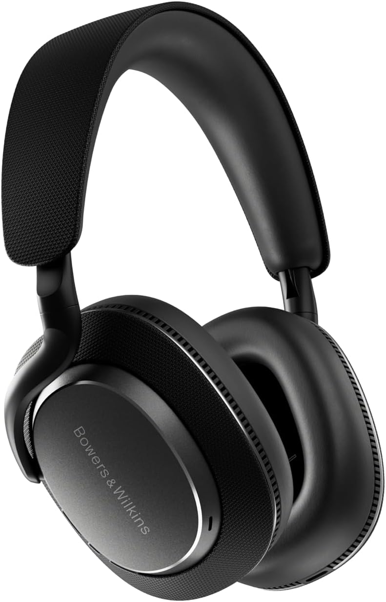 Bowers und Wilkins Px7 S3 Over Ear Kopfhörer - Aktive Geräuschunterdrückung und aptX Lossless - Bis zu 30 Stunden Wiedergabe mit Schnellladung - Anthrazitschwarz mit 8 Mikrofonen-Nestmyio