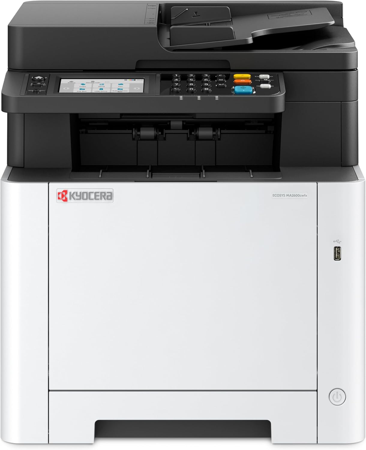 Kyocera MA2600cwfx Farblaser Multifunktionsgerät - Drucken Scannen Kopieren Faxen mit 26 Seiten je Minute - Duplex ADF WLAN Mobile Print - Touchscreen Ethernet USB 2 Jahre Garantie-Nestmyio