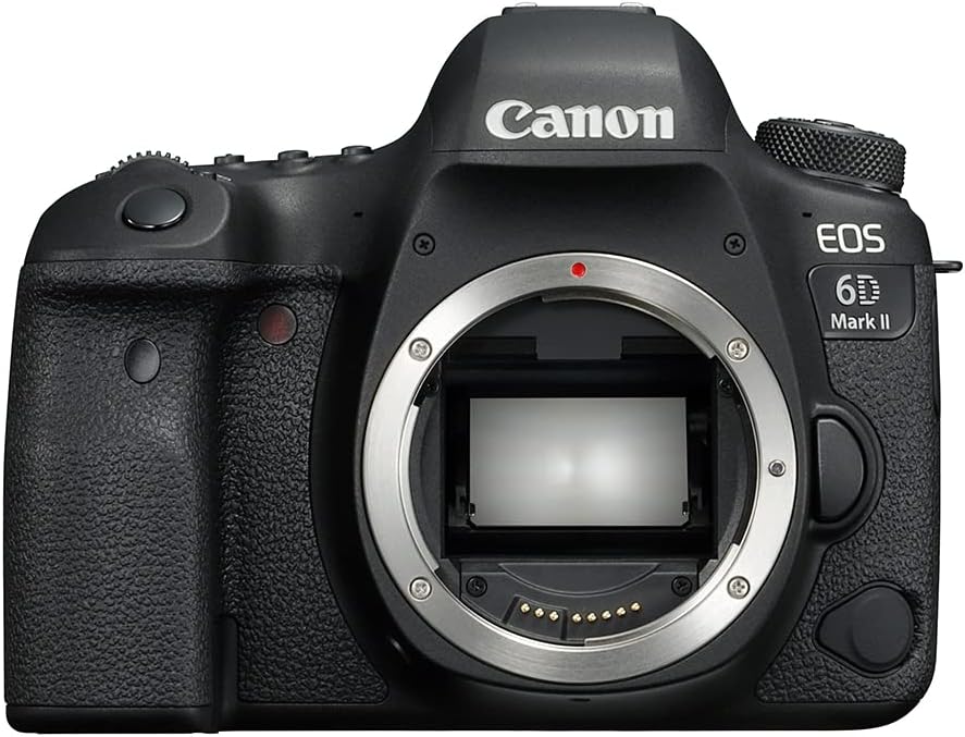 Canon EOS 6D Mark II Vollformat DSLR Gehäuse - 26,2 MP CMOS Sensor und DIGIC 7 - 3 Zoll Display mit WLAN NFC Bluetooth - GPS Schwarz-Nestmyio