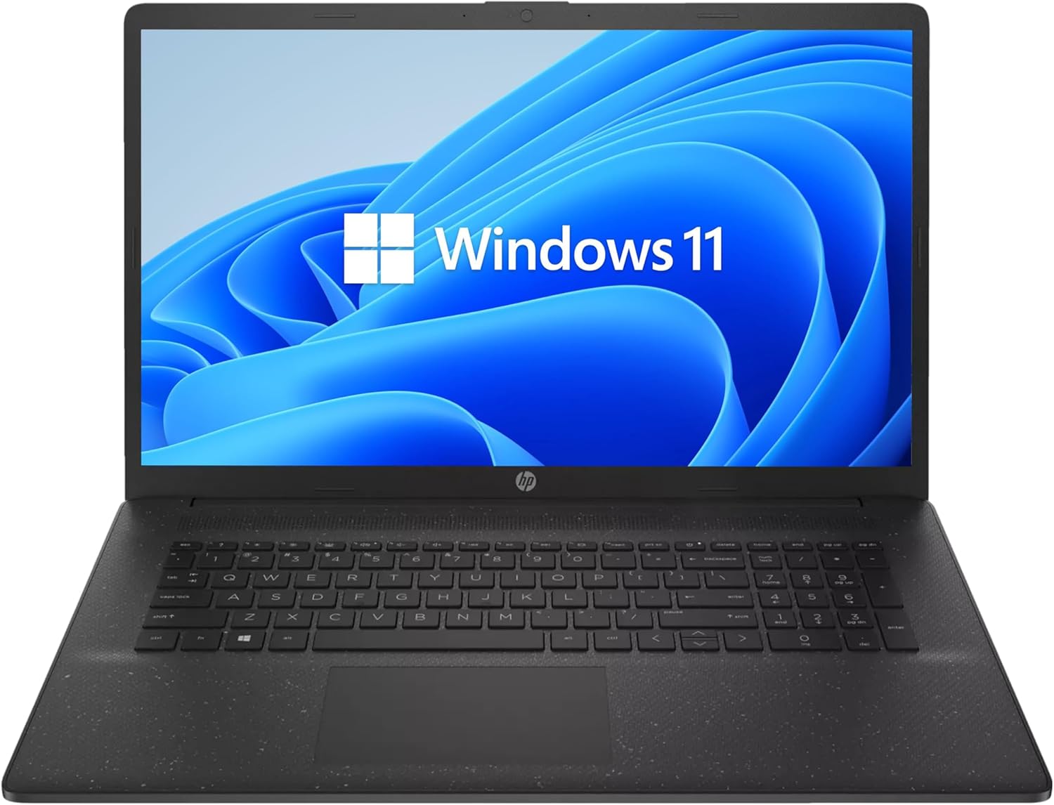 HP 17,3 Zoll Full HD Laptop - IPS Display und Intel N200 Quad Core bis 3,7 GHz - 16 GB DDR4 RAM und 512 GB SSD - Windows 11 Intel UHD Grafik Norton 360 Schwarz-Nestmyio