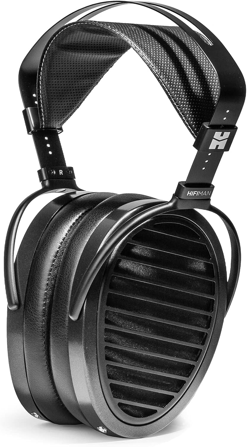HIFIMAN Arya Stealth Magnet Kopfhörer - Planar magnetisches Over Ear Modell für Audiophile - Kabelgebundener Studiokopfhörer mit 32 Ohm - Schwarz mit 3,5 mm Klinkenanschluss-Nestmyio