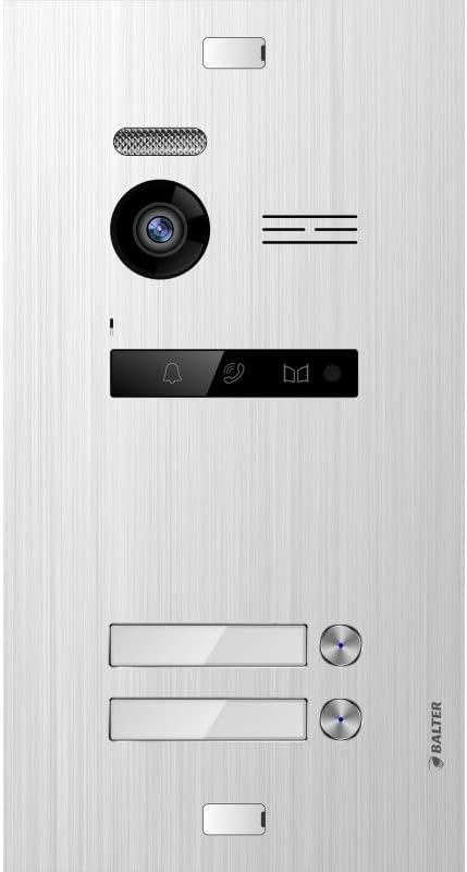 Balter EVO HD Zusatz Türstation - Für Zweifamilienhaus mit Full HD Kamera - 175 Grad Weitwinkel und Gegensprechfunktion - Wandmontage mit 2 Draht Bus-Nestmyio