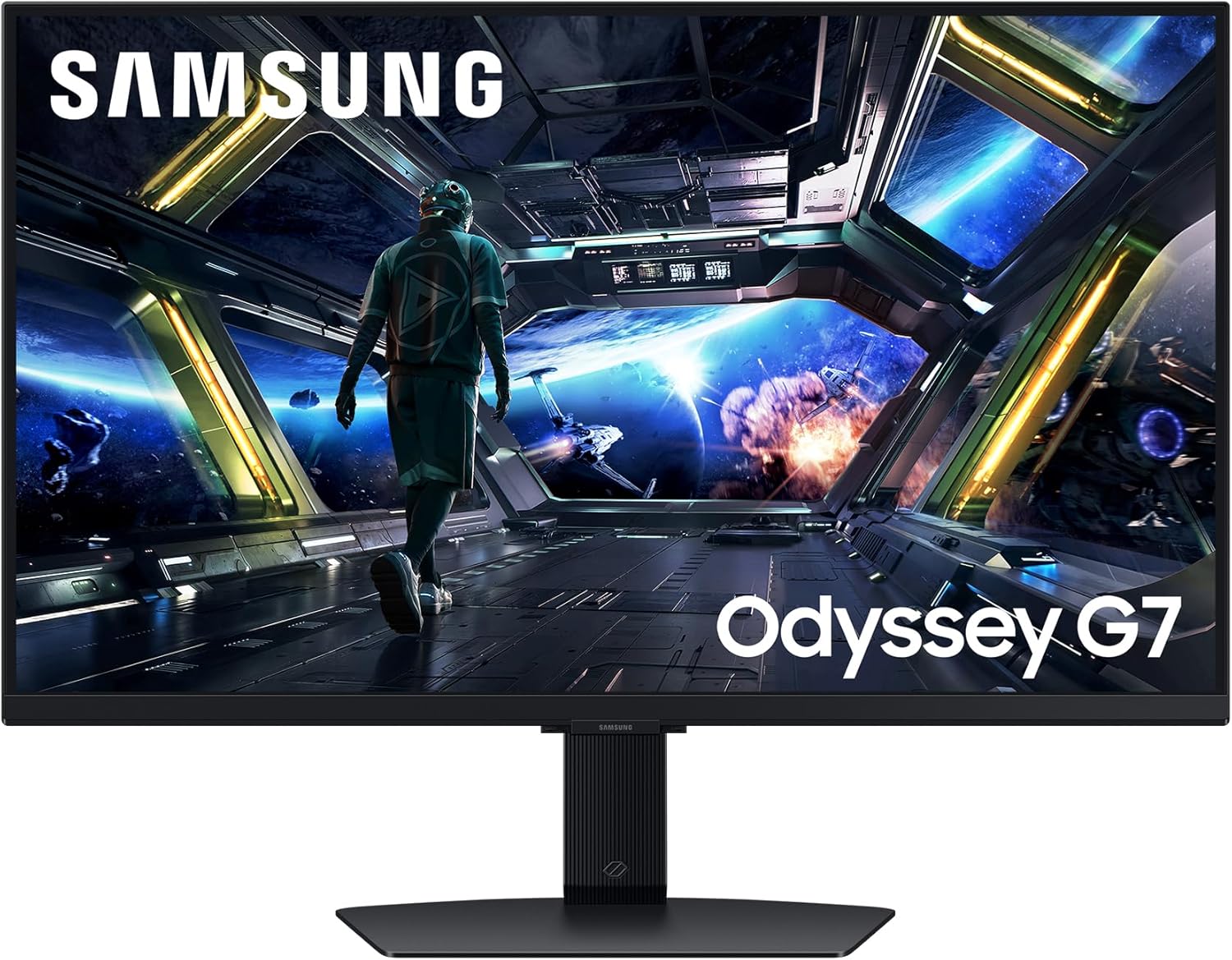 Samsung Odyssey G70D Gaming Monitor - 27 Zoll 4K UHD IPS mit 144 Hz - 1 ms FreeSync Premium HDR10 - HDMI DisplayPort USB und Eye Saver Modus-Nestmyio