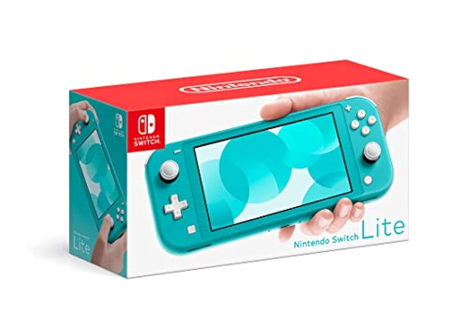 Nintendo Switch Lite Handheld Konsole - Türkis Blau mit integriertem Akku - Kompaktes System für mobiles Gaming - Veröffentlichung 20 September 2019-Nestmyio