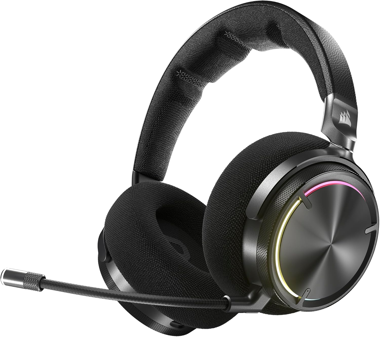 Corsair Virtuoso MAX Gaming Headset - Kabelloses Over Ear Modell mit Bluetooth - Dolby Atmos SoundID ANC und Graphen Treiber - Kohlenstoff für PC Mac PS5 und PS4-Nestmyio