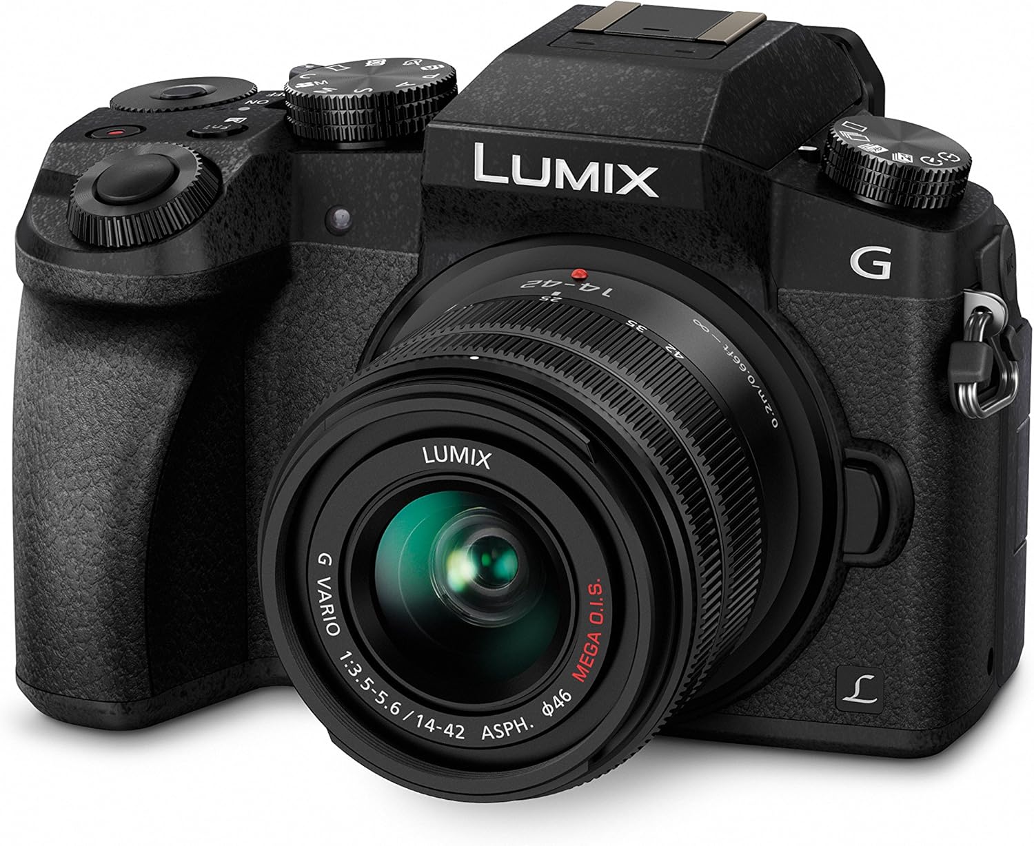 Panasonic Lumix DMC G70 Systemkamera Kit - 16 MP MOS Sensor und Micro Four Thirds - 14 bis 42 mm OIS Objektiv - 4K Touchscreen WLAN Schwarz-Nestmyio