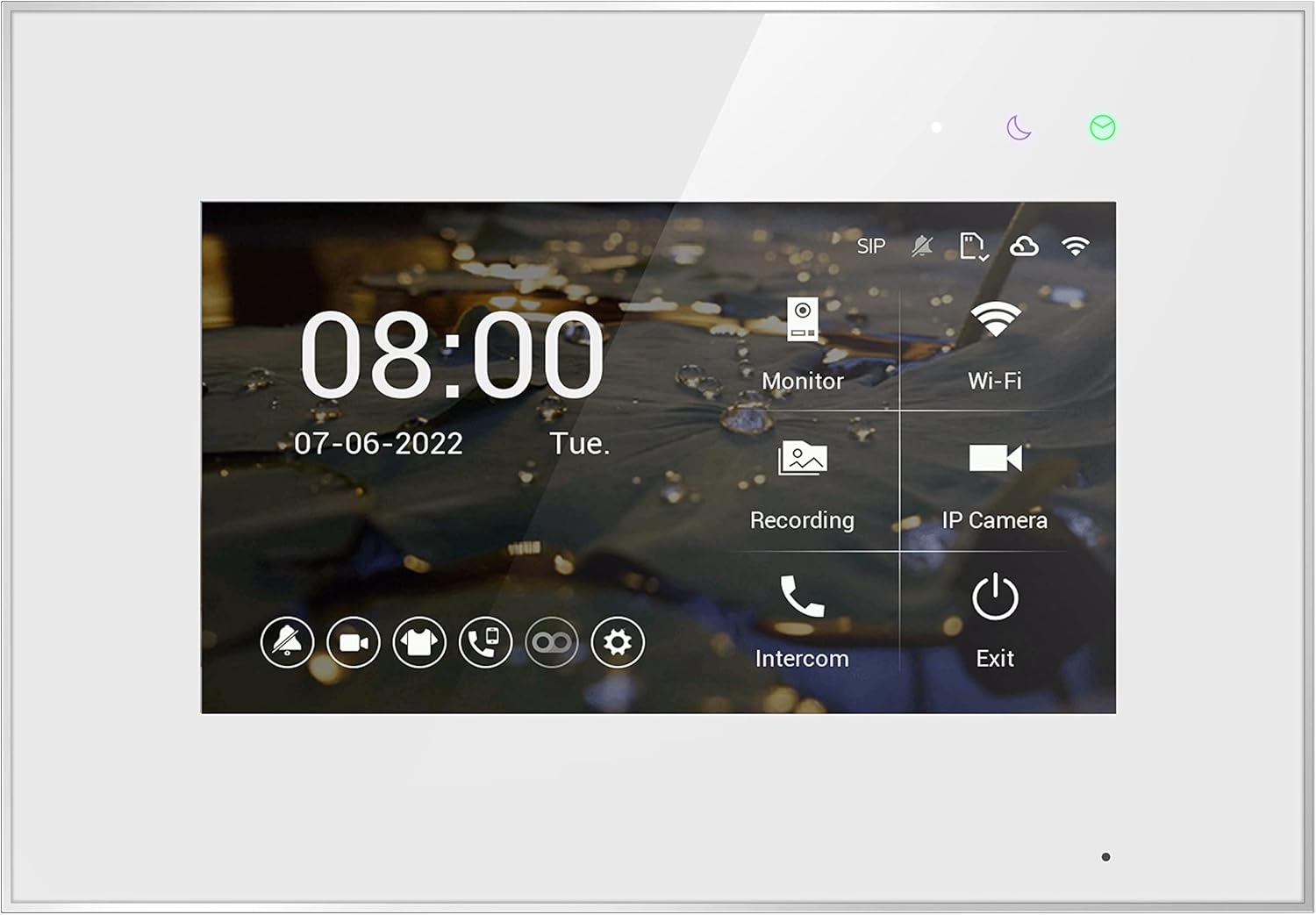 Balter EVO HD Zusatzmonitor - 7 Zoll HD Videostation für Mehrfamilienhaus Anlagen - Full HD Unterstützung mit 175 Grad Weitwinkelkamera - Silber zur Wandmontage-Nestmyio