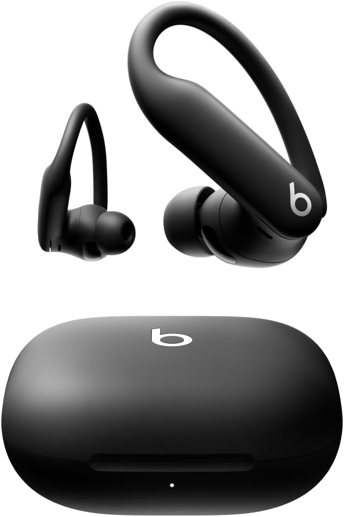 Beats Powerbeats Pro 2 In Ear Kopfhörer - Aktive Geräuschunterdrückung und Herzfrequenzmessung - Bis zu 45 Stunden mit Ladecase - Diamantschwarz für Apple und Android-Nestmyio