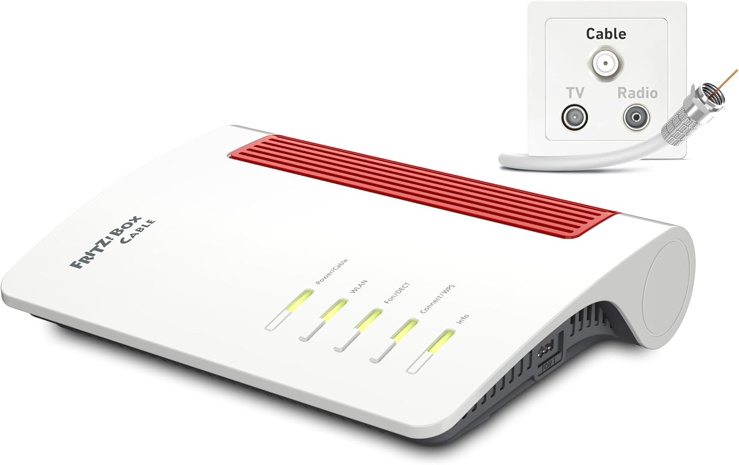 FRITZ Box 6670 Cable Router - DOCSIS 3.1 Kabelmodem mit Wi Fi 7 - Bis 2880 Mbit bei 5 GHz und 688 Mbit bei 2,4 GHz - Zigbee und 2,5 Gigabit LAN-Nestmyio