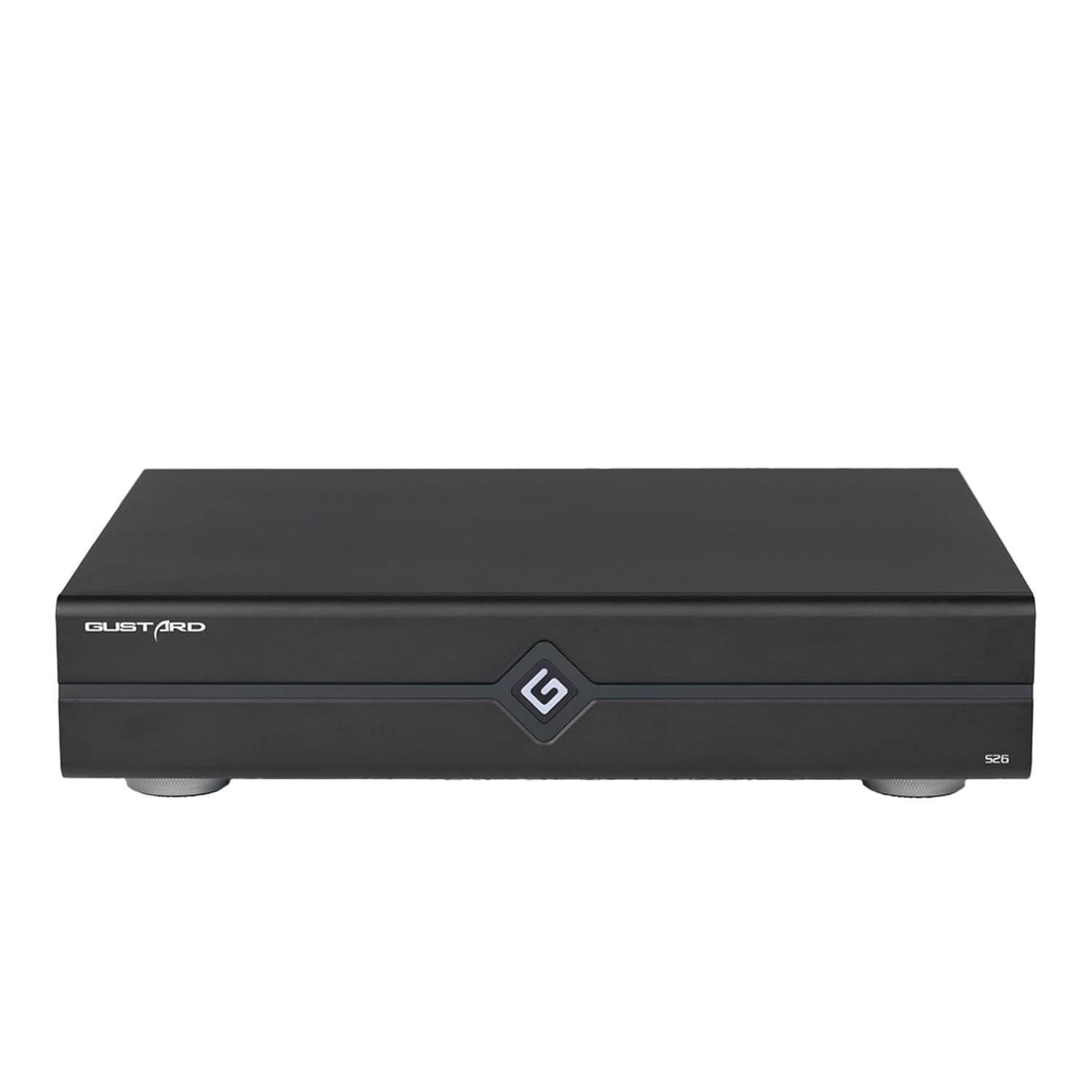 Gustard S26 Musikserver - USB Audio und Netzwerk Audioschnittstelle - GCLK 02 Taktmodul mit 10 MHz und niedriger Latenz - Schwarz für CelPlayer Roon Core und UPnP-Nestmyio